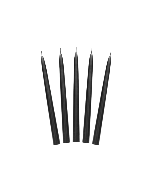 Vela Conica Mate Negra 24cm ***OFERTA DTO NO ACUMULABLE