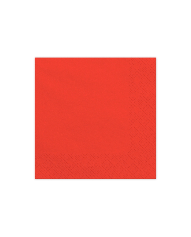 Servilletas 33x33cm Rojo ***OFERTA DTO NO ACUMULABLE