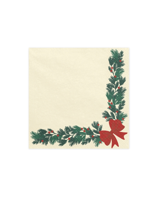 Servilletas 33X33cm Guirnalda Navidad ***OFERTA DTO NO ACUMULABLE