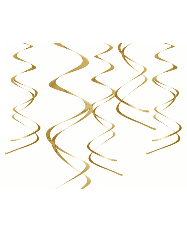 Deco Colgante Espirales Oro ***OFERTA DTO NO ACUMULABLE