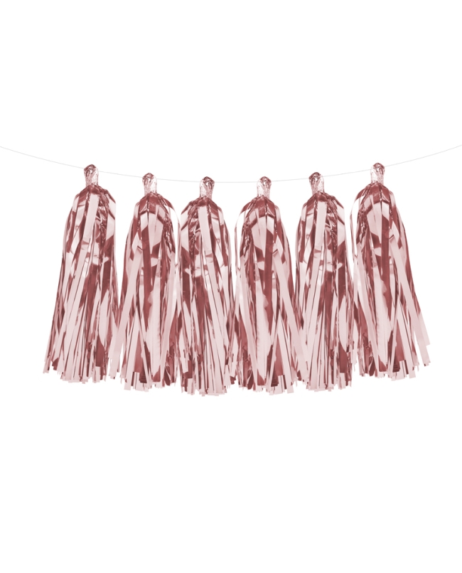 Guirnalda Borlas Rosa Oro ***OFERTA DTO NO ACUMULABLE