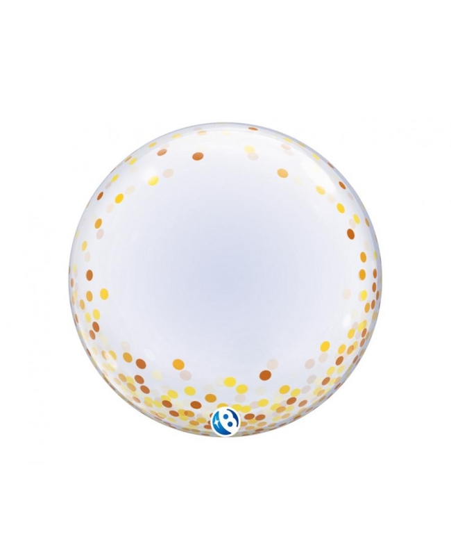 Takara T-Balloon 24/61cm Bubble Deco Confetti Puntos Dorados ***OFERTA DTO NO ACUMULABLE