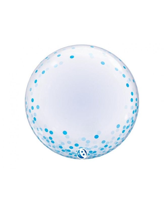 Takara T-Balloon 24/61cm Bubble Deco Confetti Puntos Azules ***OFERTA DTO NO ACUMULABLE