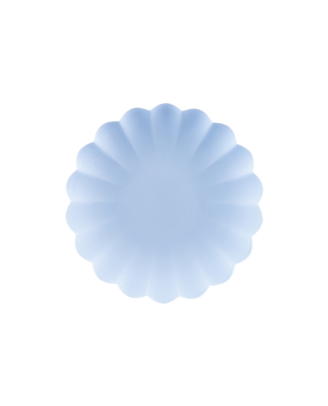 Platos Plastico Frill 22cm Azul Claro ***OFERTA DTO NO ACUMULABLE