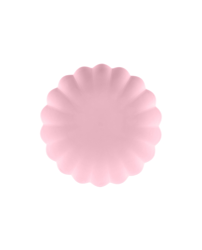 Platos Plastico Frill 22cm Rosa ***OFERTA DTO NO ACUMULABLE