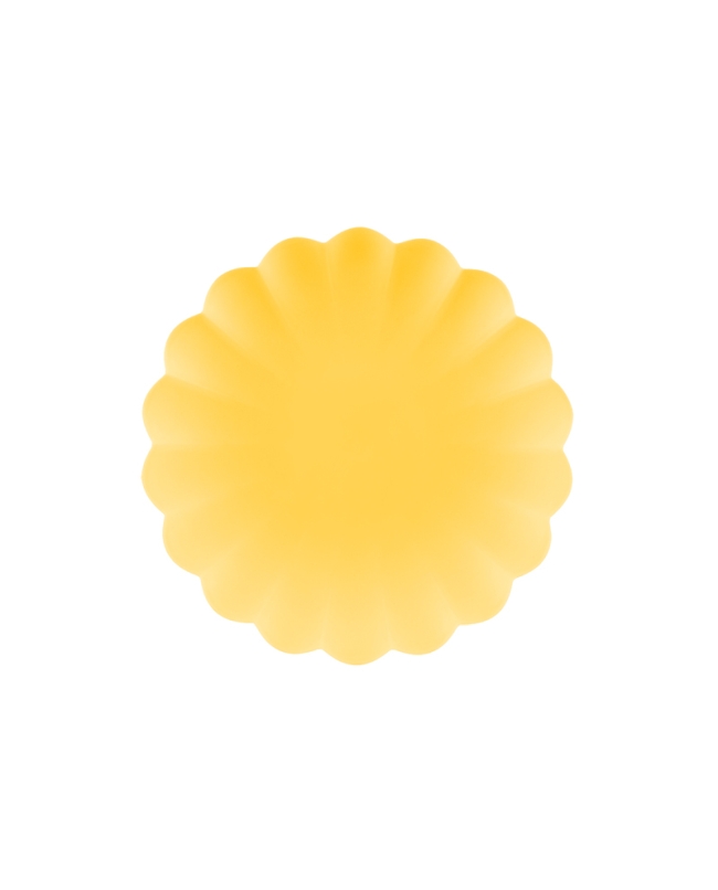 Platos Plastico Frill 22cm Amarillo ***OFERTA DTO NO ACUMULABLE
