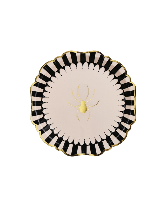 Platos 23cm Araña Borde Oro ***OFERTA DTO NO ACUMULABLE