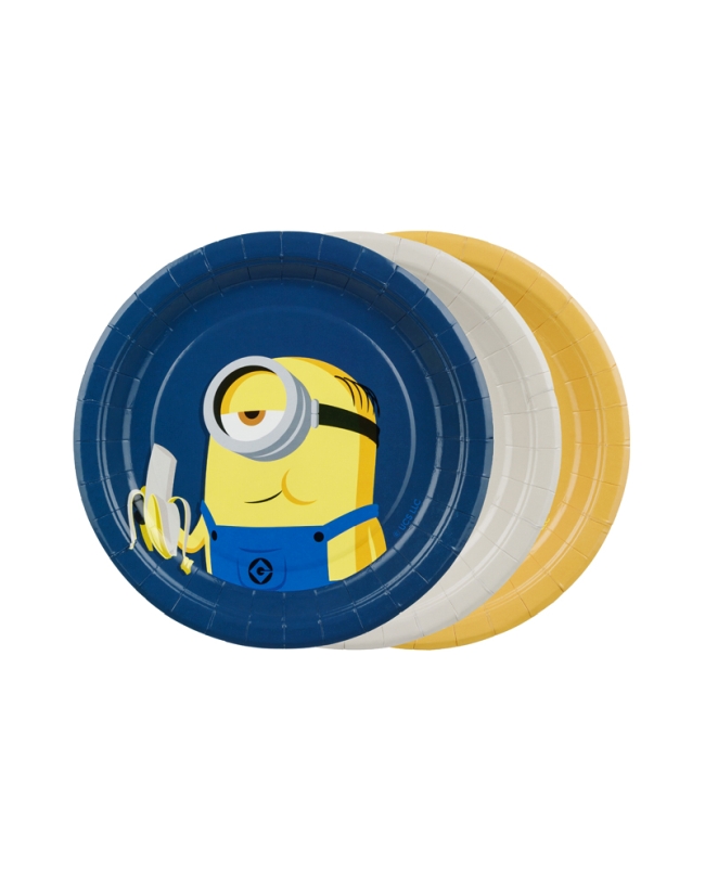 Platos 18cm Minions Papel ***OFERTA DTO NO ACUMULABLE