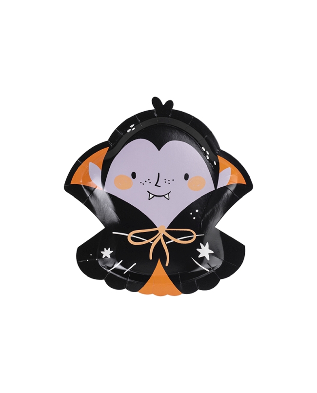 Platos Papel Forma Dracula 23X25cm ***OFERTA DTO NO ACUMULABLE