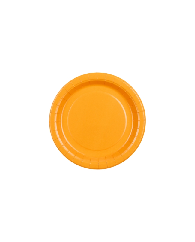 Platos 18cm Naranja Claro Papel ***OFERTA DTO NO ACUMULABLE