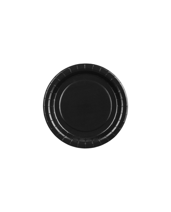 Platos 18cm Negros Papel ***OFERTA DTO NO ACUMULABLE