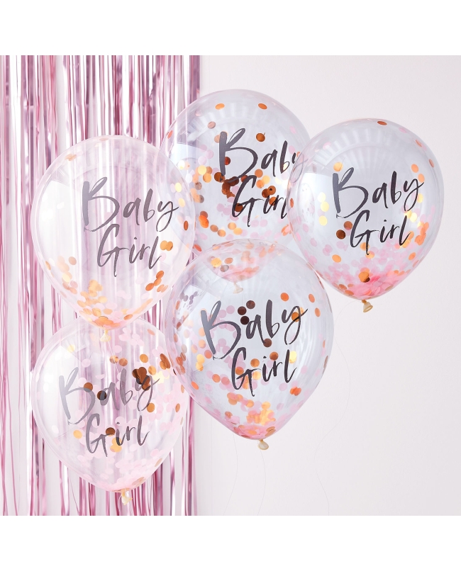 Globos Confetti Globos Baby Girl Pink ***OFERTA DTO NO ACUMULABLE