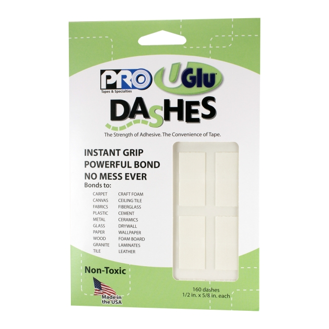 PRO UGLU DASHES 160 PEGATINAS DOBLE CARA 1.5 x 1cm