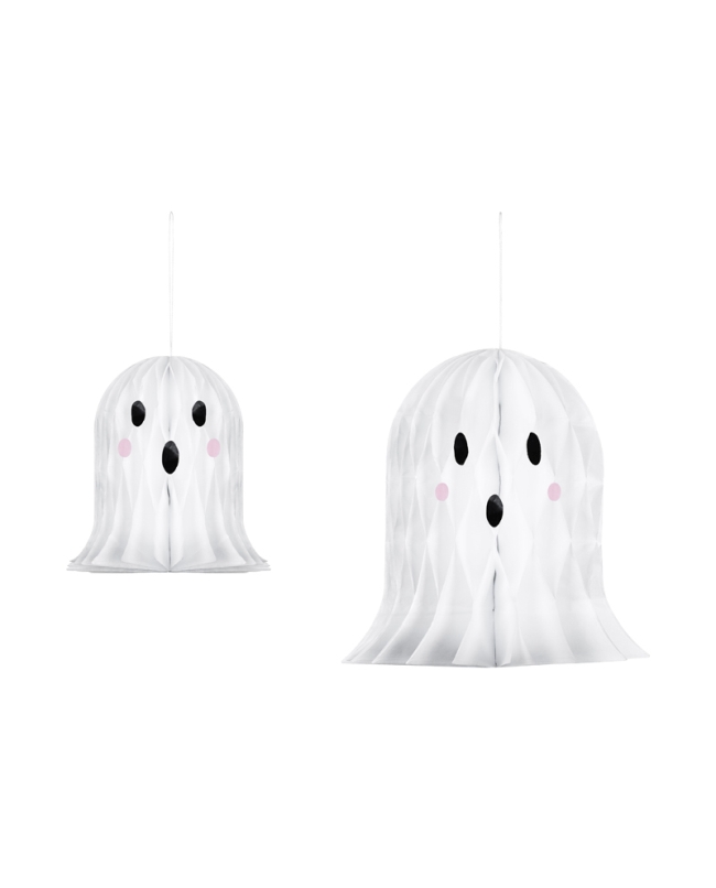 Deco Fantasmas Blancos 20-30cm Papel ***OFERTA DTO NO ACUMULABLE