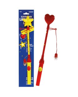 Palo Sujeta Farolillo Electrico Intermit. Corazon/Estrella Plast. 34cm 