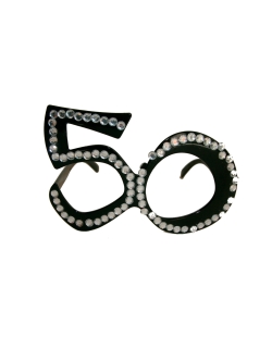 Gafas Negras Diamantes Nº 50