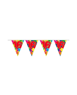 Banderin Globos Nº 16 Plastico 10m