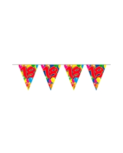 Banderin Globos Nº 18 Plastico 10m