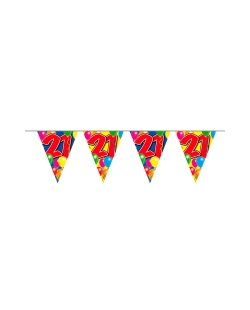 Banderin Globos Nº 21 Plastico 10m