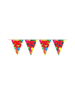 Banderin Globos Nº 25 Plastico 10m