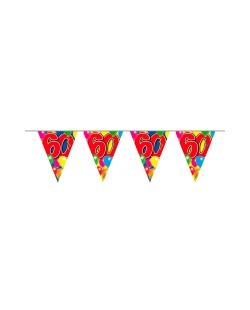 Banderin Globos Nº 60 Plastico 10m