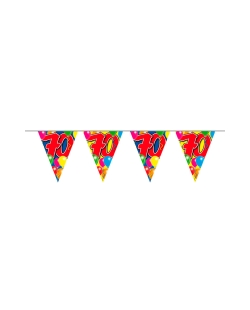 Banderin Globos Nº 70 Plastico 10m