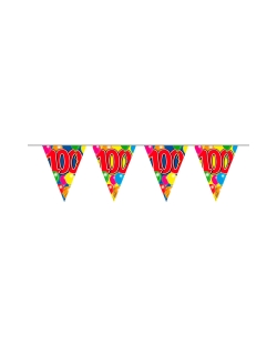 Banderin Globos Nº 100 Plastico 10m