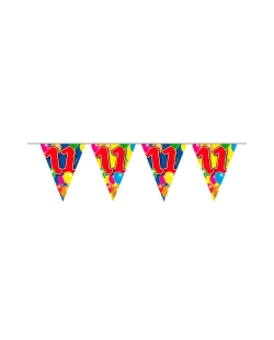 Banderin Globos Nº 11 Plastico 10m