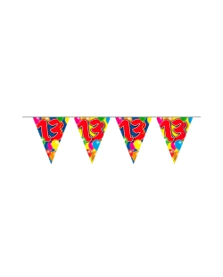 Banderin Globos Nº 13 Plastico 10m