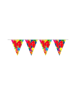 Banderin Globos Nº 14 Plastico 10m