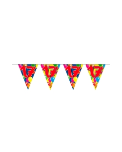 Banderin Globos Nº 17 Plastico 10m