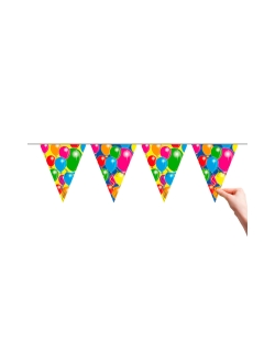 Banderin Globos Plastico 10m