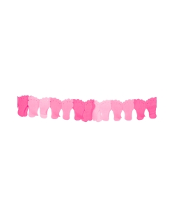 Guirnalda Pies Rosa 6m Papel