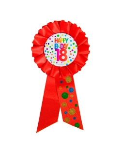 Condecoracion Happy Bday 18 Lunares 4,5X14cm