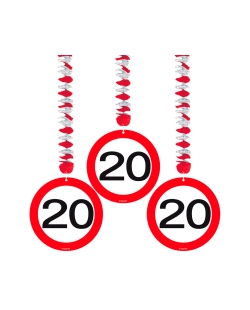 Deco Colgante Señal Trafico Nº 20 Papel