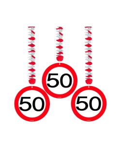 Deco Colgante Señal Trafico Nº 50 Papel
