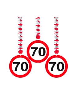 Deco Colgante Señal Trafico Nº 70 Papel