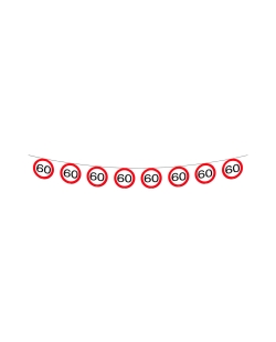 Banderin Señal Trafico Nº 60 Papel 12m