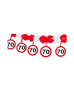 Guirnalda Señales Trafico Nº 70 Colgt. Papel 4m