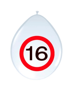Globo Latex Señal Trafico Nº 16