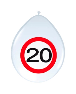 Globo Latex Señal Trafico Nº 20
