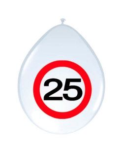 Globo Latex Señal Trafico Nº 25