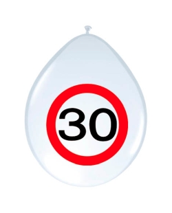 Globo Latex Señal Trafico Nº 30