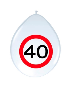 Globo Latex Señal Trafico Nº 40
