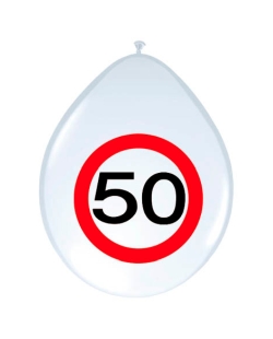 Globo Latex Señal Trafico Nº 50