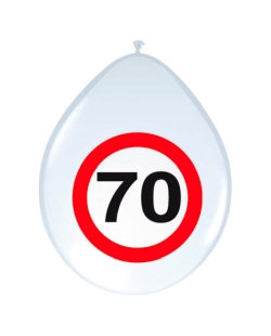Globo Latex Señal Trafico Nº 70