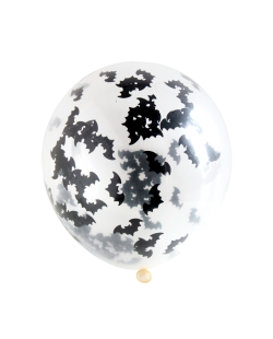 Globos Latex  Confeti Murcielago 30cm