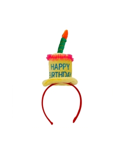 Diadema Tarta Happy Bday