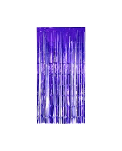 Cortina Flecos Foil Azul 1X2m