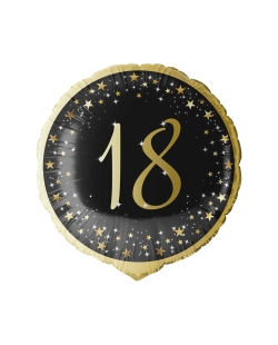 18/45cm Holgr. Cumple Estrellado Oro 18